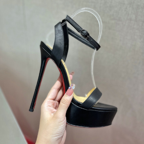 Christian Louboutin Womens Shoes So Kate Sandals Loubi Patent Psychic leather 5cm Platform and 15cm High Heels Shoes Pumps Whatsapp【+1-3239614486】
