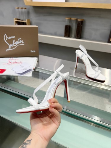 Christian Louboutin Womens Shoes So Kate Sandals Loubi Patent Psychic leather 10cm High Heels Shoes Pumps Whatsapp【+1-3239614486】