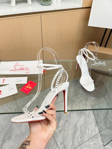 Christian Louboutin Womens Shoes So Kate Sandals Loubi Patent Psychic leather 10cm High Heels Shoes Pumps Whatsapp【+1-3239614486】