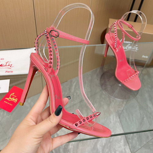 Christian Louboutin Womens Shoes So Kate Sandals Loubi Patent Psychic leather 10cm High Heels Shoes Pumps Whatsapp【+1-3239614486】