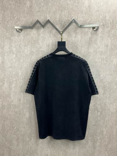 Balenciaga Luxury Brand Women Mens Short Sleeve T-Shirt Stripe Medium Fit T-Shirt with Original Box Whatsapp 【+1-3239614486】