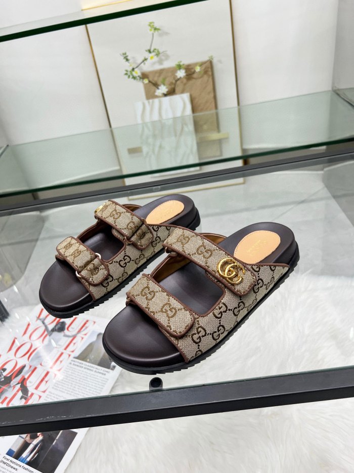 Gucci Womens Shoes Sandals Casual Design Luxury Brand 855390 2UZO0 2140 Women's sandal with Double G with Original Box whatsapp +1-3239614486