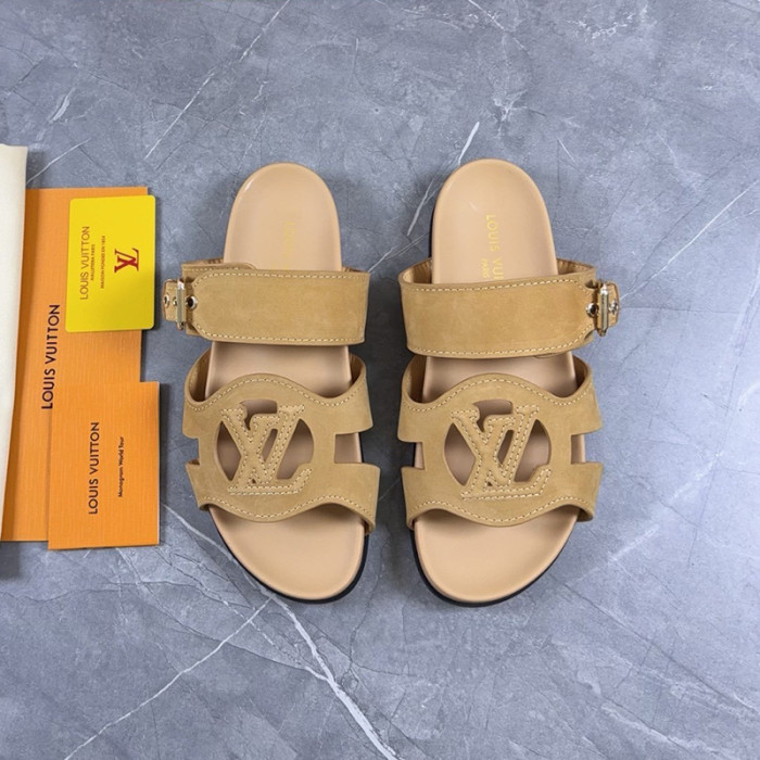 Louis Vuitton Womens Shoes Sandals Slippers Luxury Brand LV Isola Comfort Sandal 1AJOWB with Original Box Whatsapp 【+1-3239614486】
