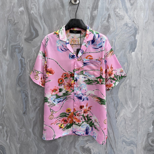 Gucci Luxury Brand Women Mens Short Sleeve Shirt Printed silk twill bowling shirt Top Quality Whatsapp 【+1-3239614486】