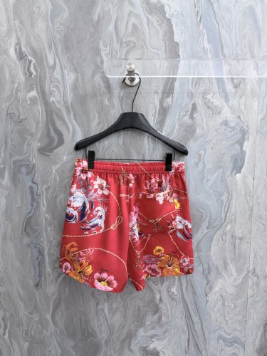 Gucci Luxury Brand Women Mens Pant Shorts Printed silk twill shorts Top Quality Whatsapp 【+1-3239614486】