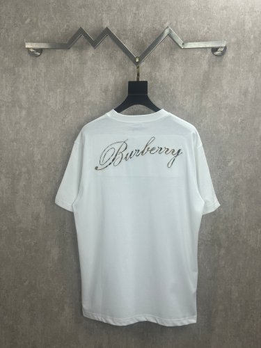 Burberry Luxury Brand Women Mens Short Sleeve T-Shirt Check Cursive Logo Cotton T-shirt Whatsapp 【+1-3239614486】