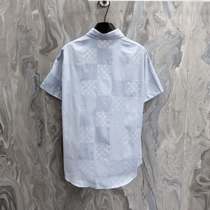 Louis Vuitton Luxury Brand Mens Short Sleeve Shirt Top Quality Whatsapp 【+1-3239614486】