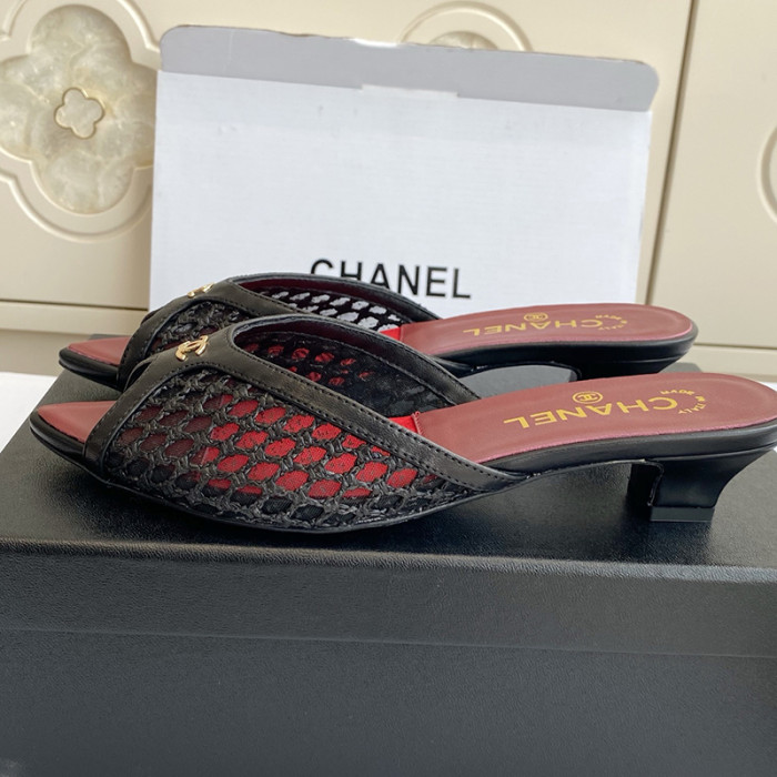 Chanel Womens Shoes Casual Slippers Sandals with 3.5cm Heel Luxury Brand Design with Original Box whatsapp 【+1-3239614486】