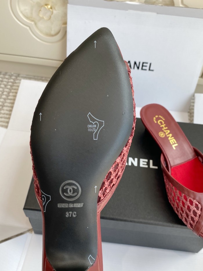 Chanel Womens Shoes Casual Slippers Sandals with 3.5cm Heel Luxury Brand Design with Original Box whatsapp 【+1-3239614486】