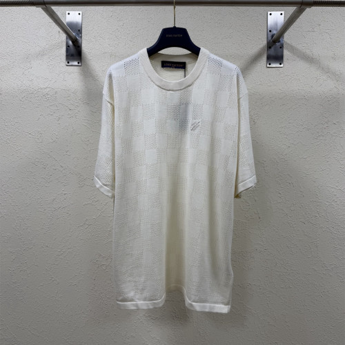 Louis Vuitton Luxury Brand Womens Men Short Sleeve Knit T-Shirt Top Quality Whatsapp 【+1-3239614486】