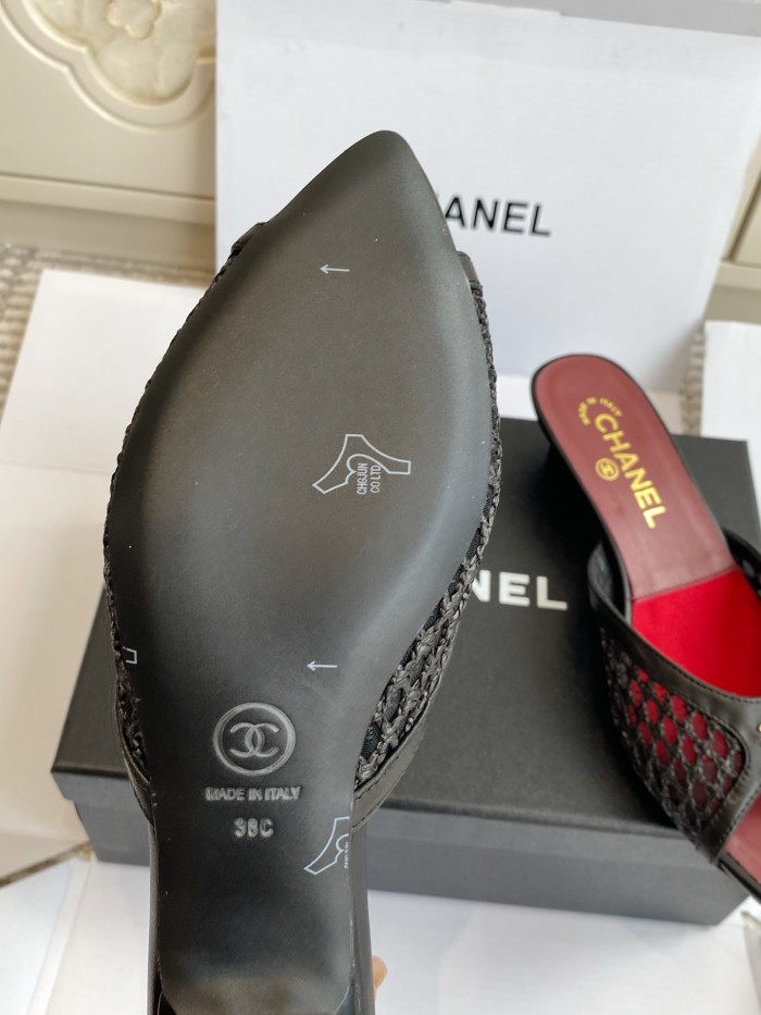 Chanel Womens Shoes Casual Slippers Sandals with 3.5cm Heel Luxury Brand Design with Original Box whatsapp 【+1-3239614486】