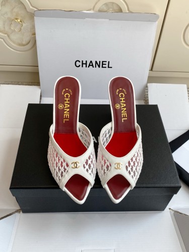 Chanel Womens Shoes Casual Slippers Sandals with 8cm Heel Luxury Brand Design with Original Box whatsapp 【+1-3239614486】