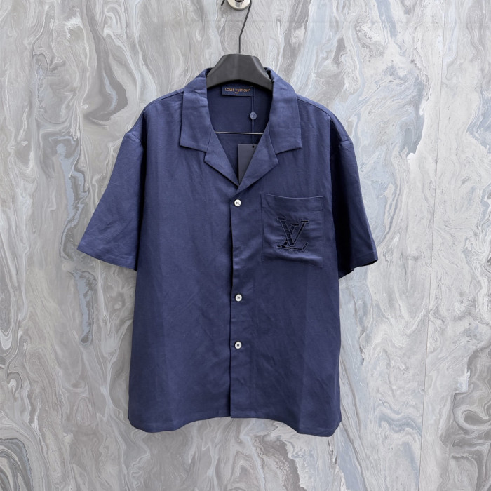 Louis Vuitton Luxury Brand Mens Short Sleeve Shirt Top Quality Whatsapp 【+1-3239614486】