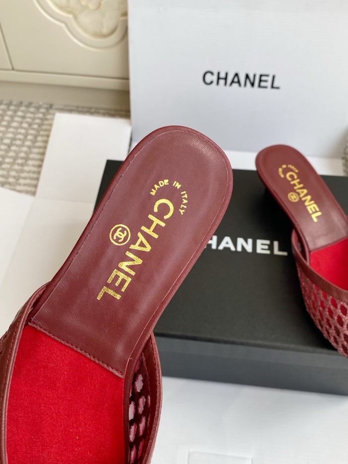 Chanel Womens Shoes Casual Slippers Sandals with 3.5cm Heel Luxury Brand Design with Original Box whatsapp 【+1-3239614486】