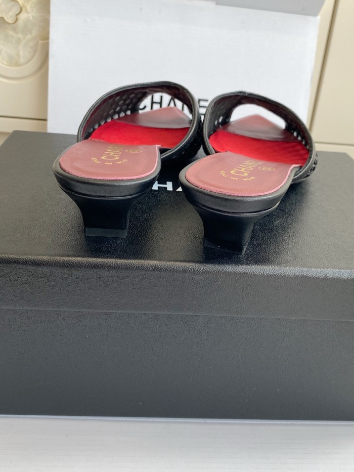 Chanel Womens Shoes Casual Slippers Sandals with 3.5cm Heel Luxury Brand Design with Original Box whatsapp 【+1-3239614486】