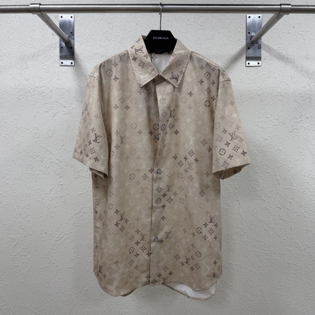 Louis Vuitton Luxury Brand Mens Monogram Short-Sleeved Shirt 1AK77Y Top Quality Whatsapp 【+1-3239614486】