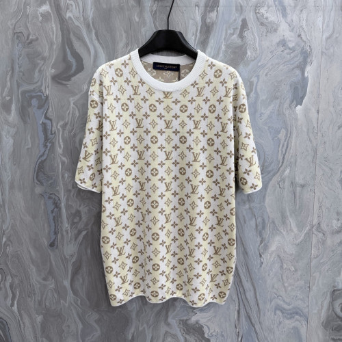 Louis Vuitton Luxury Brand Womens Men Short Sleeve Knit T-Shirt Top Quality Whatsapp 【+1-3239614486】