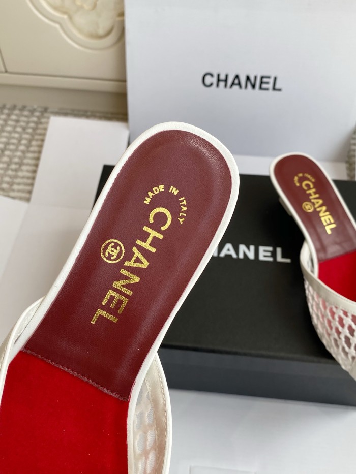 Chanel Womens Shoes Casual Slippers Sandals with 3.5cm Heel Luxury Brand Design with Original Box whatsapp 【+1-3239614486】