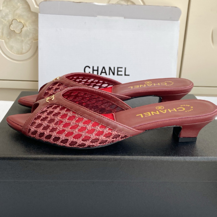Chanel Womens Shoes Casual Slippers Sandals with 3.5cm Heel Luxury Brand Design with Original Box whatsapp 【+1-3239614486】