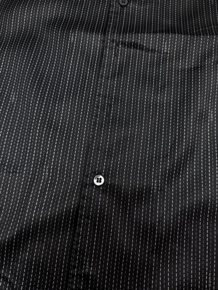 Fendi Luxury Brand Mens Short Sleeve Shirt Blue silk shirt FS1324B15UF0QA2 Whatsapp 【+1-3239614486】