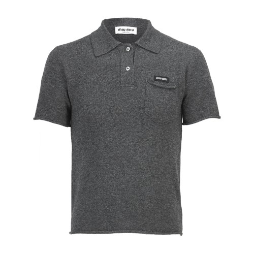 Miumiu Luxury Brand Men Womens Short Sleeve T-Shirt Cashmere polo shirt MML01V_19DJ_F0480_S_OOO Top Quality Whatsapp 【+1-3239614486】