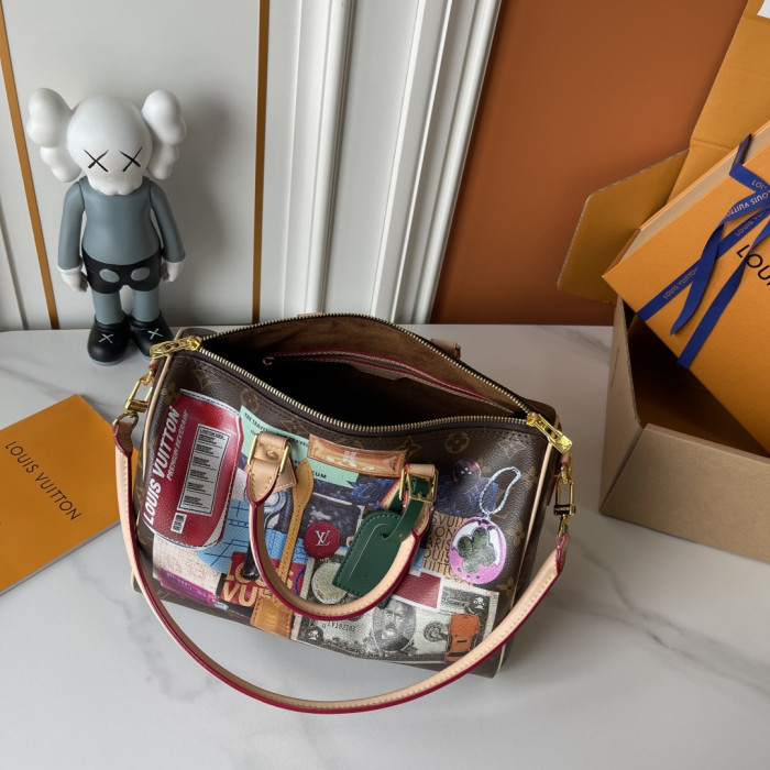 Louis Vuitton Womens Bags Luxury Brand Fashion Type Speedy Bandoulière 30 Monogram Leather whatsapp [+1-3239614486]