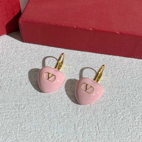 Valentino Luxury Brand Womens Earrings Coeur Royal Metal And Enamel Earrings with Original Box Whatsapp 【+1-3239614486】