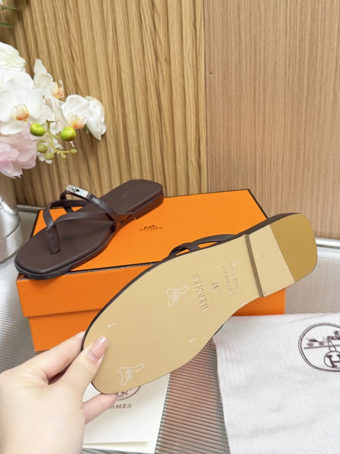 Hermes Womens Shoes Slippers Sandals Casual Fashion Sandals Luxury Brand with Original Box Whatsapp【+1-3239614486】