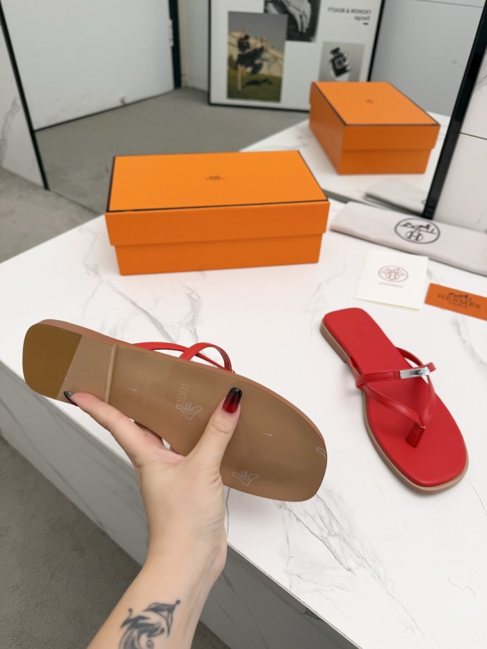 Hermes Womens Shoes Slippers Sandals Casual Fashion Sandals Luxury Brand with Original Box Whatsapp【+1-3239614486】