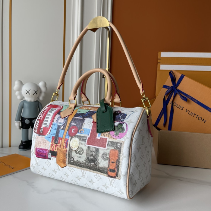 Louis Vuitton Womens Bags Luxury Brand Fashion Type Speedy Bandoulière 30 Monogram Leather whatsapp [+1-3239614486]