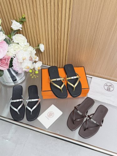 Hermes Womens Shoes Slippers Sandals Casual Fashion Sandals Luxury Brand with Original Box Whatsapp【+1-3239614486】