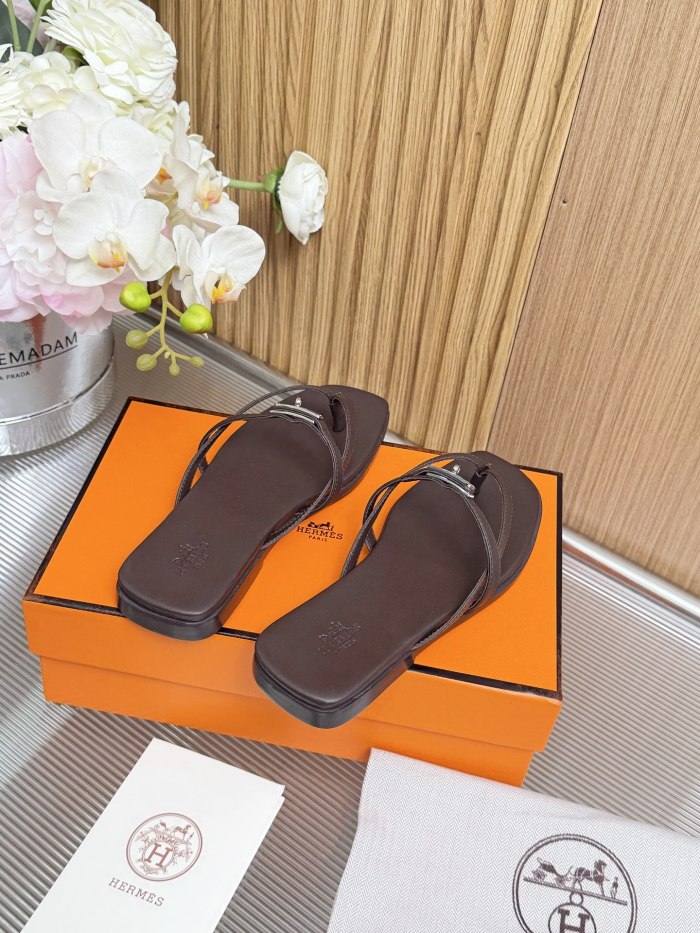 Hermes Womens Shoes Slippers Sandals Casual Fashion Sandals Luxury Brand with Original Box Whatsapp【+1-3239614486】