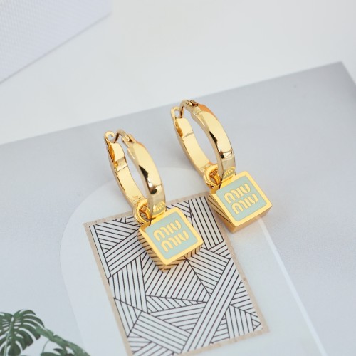 Miumiu Luxury Brand Womens Earring Metal earrings with Original Box Whatsapp 【+1-3239614486】