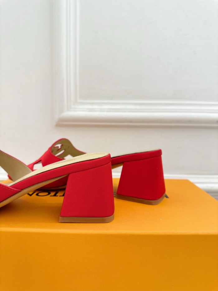 Louis Vuitton Womens Shoes Sandals Slippers Luxury Brand LV Isola Flat Mule 5cm Heel with Original Box Whatsapp 【+1-3239614486】