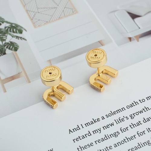 Miumiu Luxury Brand Womens Earring Metal earrings with Original Box Whatsapp 【+1-3239614486】