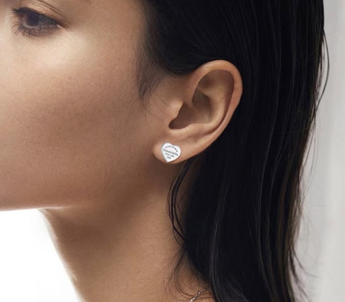 Tiffany Co  Luxury Womens Heart Earring with Original Box Whatsapp 【+1-3239614486】TE029