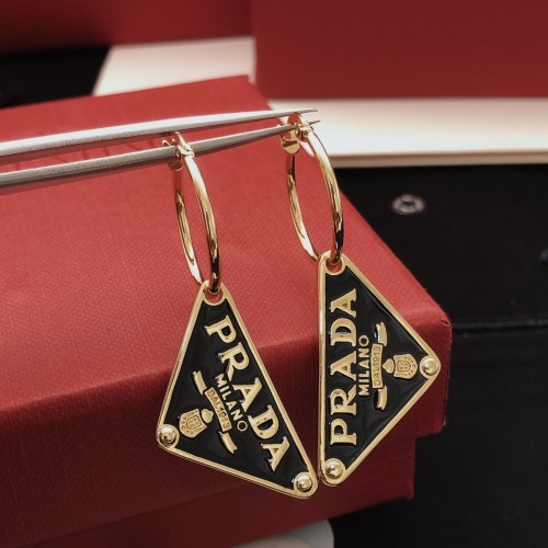 Prada Luxury Brand Womens Earring Prada Symbole pendant right earring with Original Box Whatsapp 【+1-3239614486】