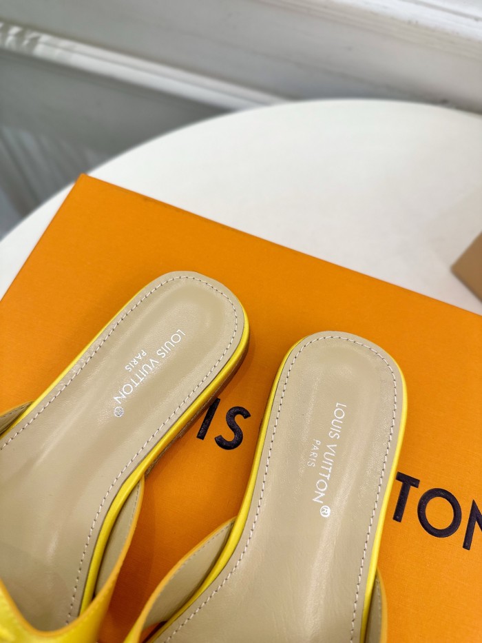 Louis Vuitton Womens Shoes Sandals Slippers Luxury Brand LV Isola Flat Mule with Original Box Whatsapp 【+1-3239614486】