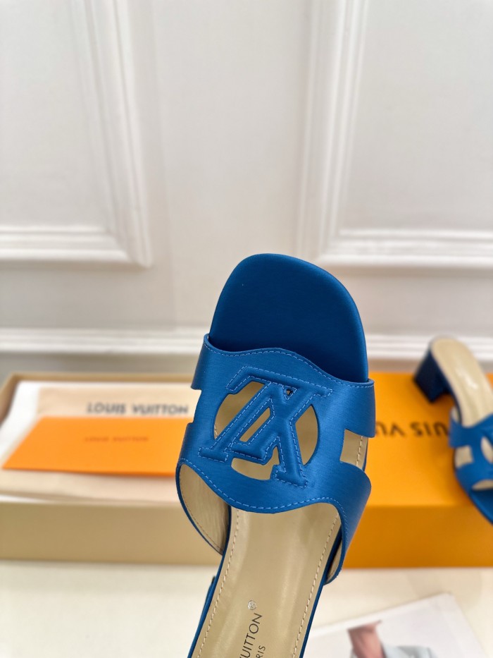 Louis Vuitton Womens Shoes Sandals Slippers Luxury Brand LV Isola Flat Mule 5cm Heel with Original Box Whatsapp 【+1-3239614486】