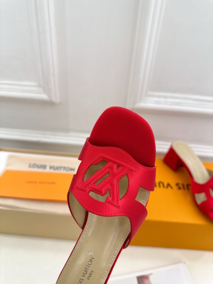 Louis Vuitton Womens Shoes Sandals Slippers Luxury Brand LV Isola Flat Mule 5cm Heel with Original Box Whatsapp 【+1-3239614486】