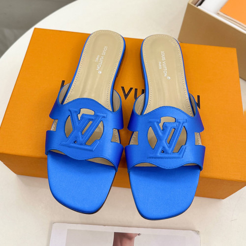 Louis Vuitton Womens Shoes Sandals Slippers Luxury Brand LV Isola Flat Mule with Original Box Whatsapp 【+1-3239614486】
