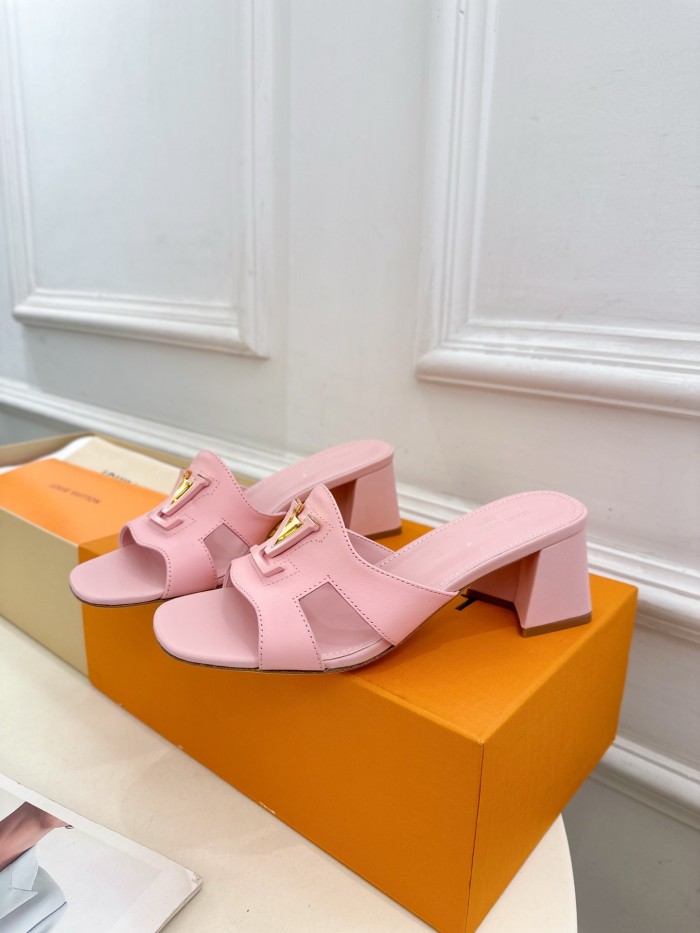 Louis Vuitton Womens Shoes Sandals Slippers Luxury Brand LV Isola Flat Mule 5cm Heel with Original Box Whatsapp 【+1-3239614486】