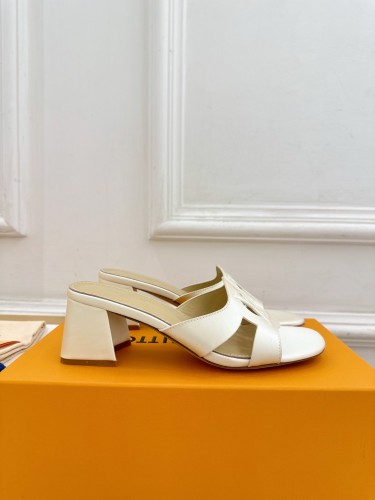 Louis Vuitton Womens Shoes Sandals Slippers Luxury Brand LV Isola Flat Mule 5cm Heel with Original Box Whatsapp 【+1-3239614486】
