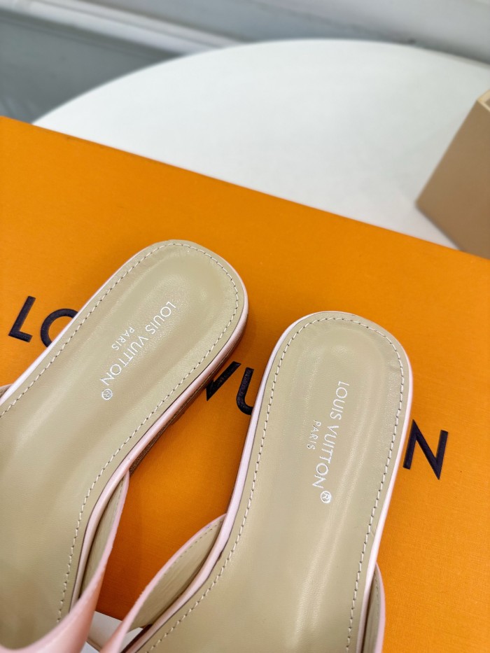 Louis Vuitton Womens Shoes Sandals Slippers Luxury Brand LV Isola Flat Mule with Original Box Whatsapp 【+1-3239614486】