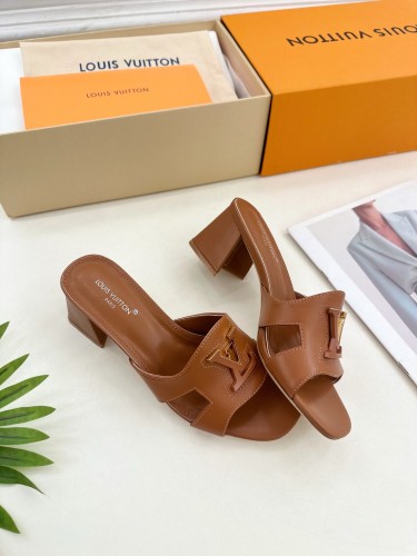 Louis Vuitton Womens Shoes Sandals Slippers Luxury Brand LV Isola Flat Mule 5cm Heel with Original Box Whatsapp 【+1-3239614486】