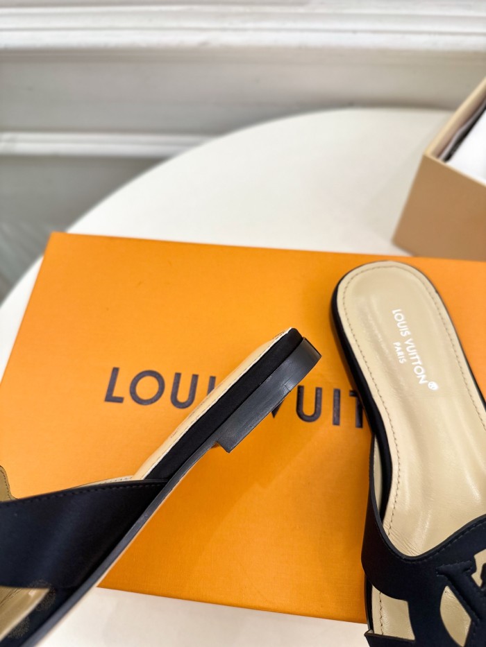 Louis Vuitton Womens Shoes Sandals Slippers Luxury Brand LV Isola Flat Mule with Original Box Whatsapp 【+1-3239614486】