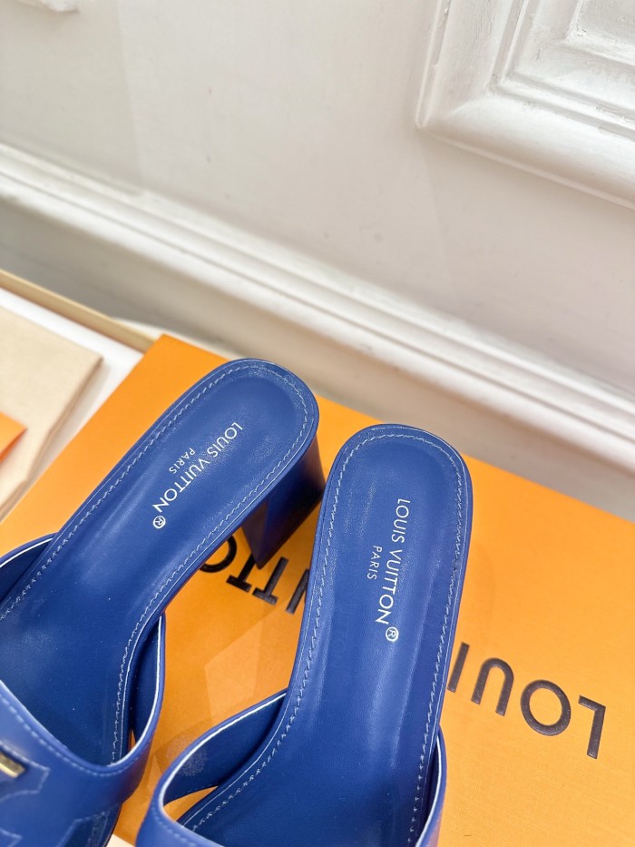 Louis Vuitton Womens Shoes Sandals Slippers Luxury Brand LV Isola Flat Mule 5cm Heel with Original Box Whatsapp 【+1-3239614486】