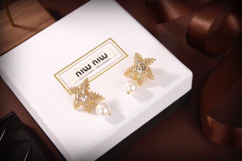 Miumiu Luxury Brand Womens Earring with Original Box Whatsapp 【+1-3239614486】
