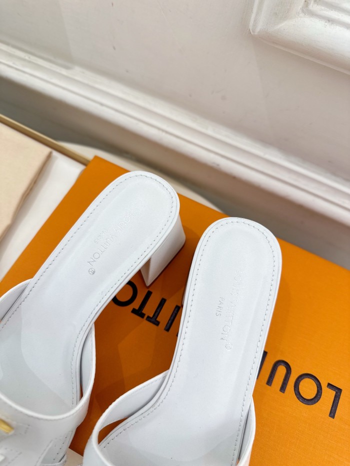 Louis Vuitton Womens Shoes Sandals Slippers Luxury Brand LV Isola Flat Mule 5cm Heel with Original Box Whatsapp 【+1-3239614486】