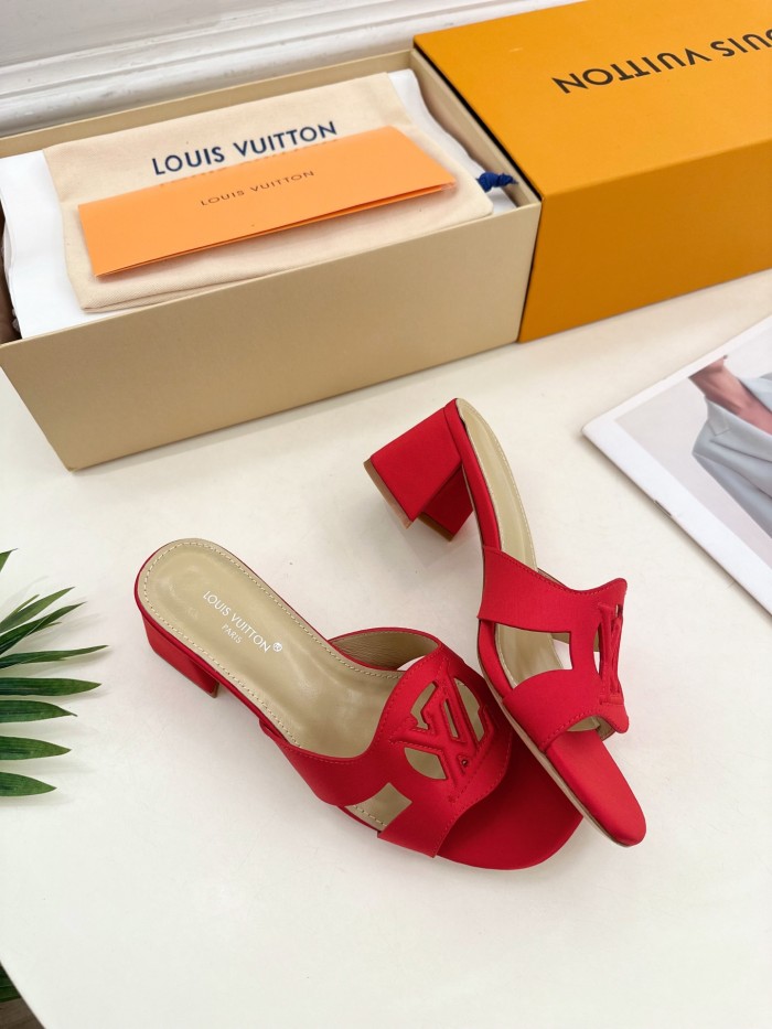 Louis Vuitton Womens Shoes Sandals Slippers Luxury Brand LV Isola Flat Mule 5cm Heel with Original Box Whatsapp 【+1-3239614486】